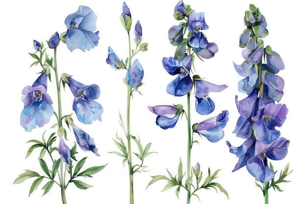 a painting of flowers from the garden of blue irises