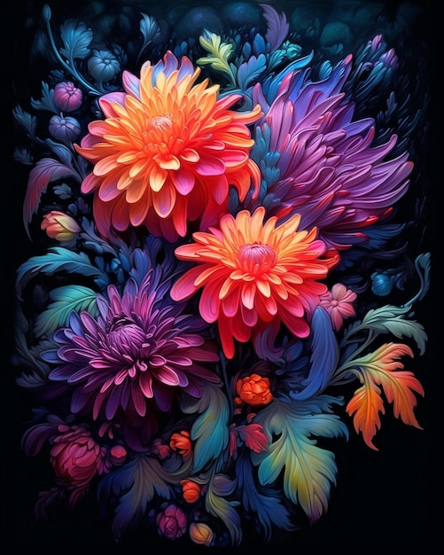 A painting of flowers that is called a flower