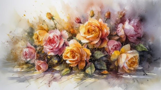 Картина с цветами, которую называют розами