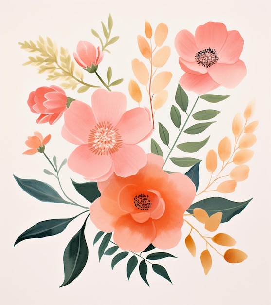 a painting of flowers that says quot spring quot