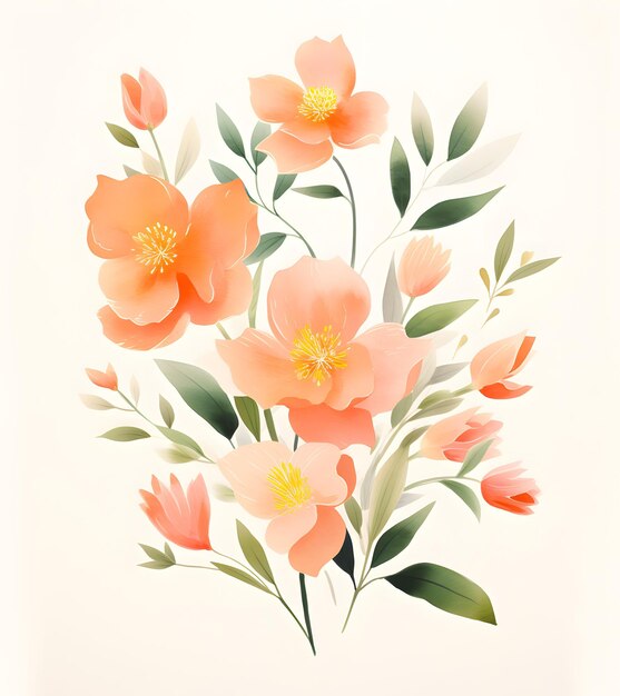 a painting of flowers that says  spring