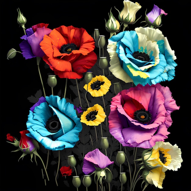 Картина цветов со словом "на нем"