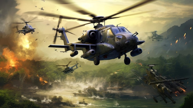 「ヘリコプター」という文字が描かれたヘリコプターの絵