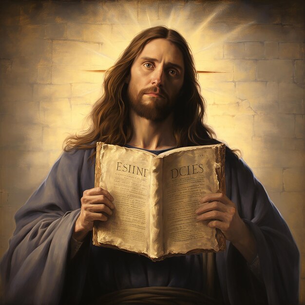 A painting of jesus with the word christ on it