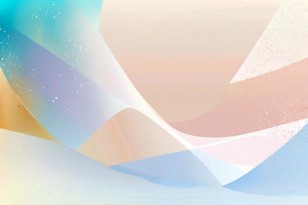 Photo a painting of a landscape with a rainbow colored background