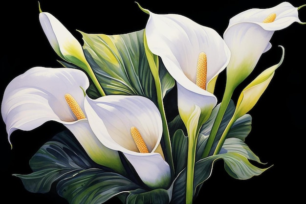 A painting of a lily by person