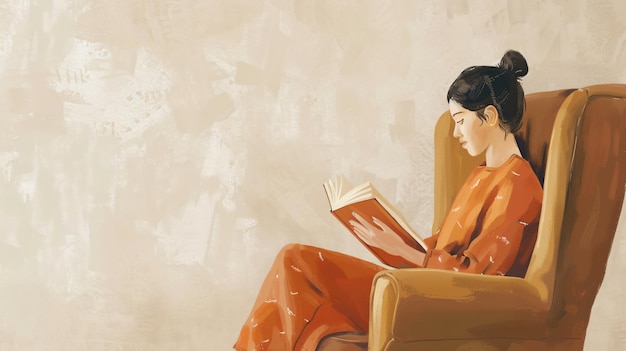 a painting of a man reading a book called  the author