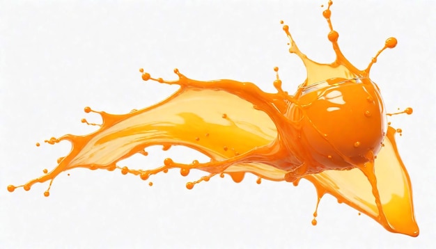 a painting of an orange juice with orange juice on it