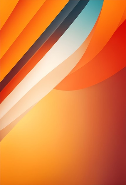 a painting of an orange and orange background with a white and orange design