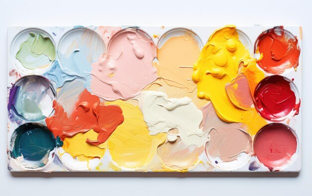 Painting Palette On White background