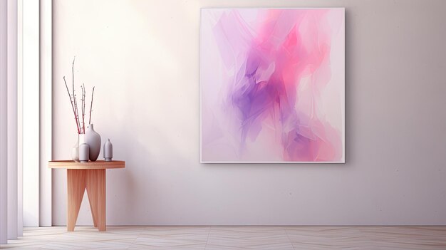 Painting pink blur