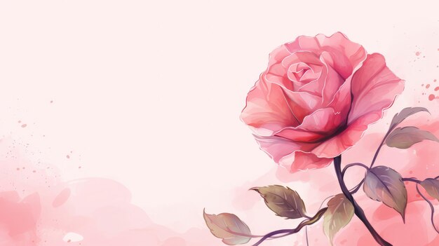 a painting of a pink rose with the words " the name " on it.