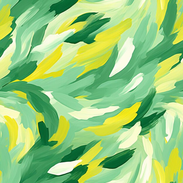 A painting of a plant with a green background