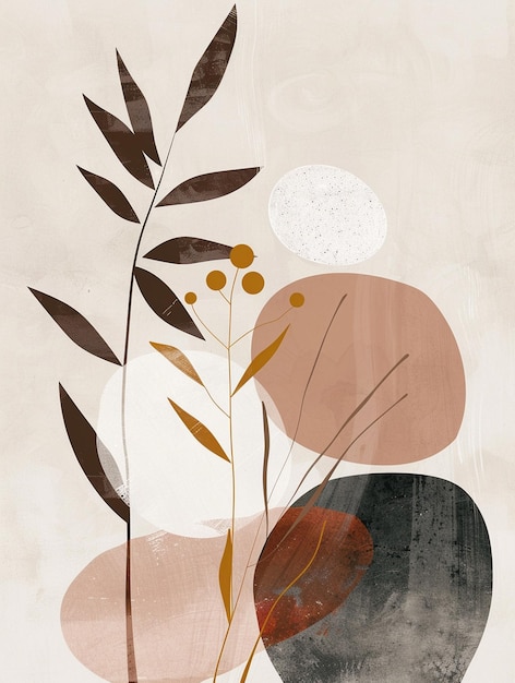 a painting of a plant and the words  wild  in the middle of it