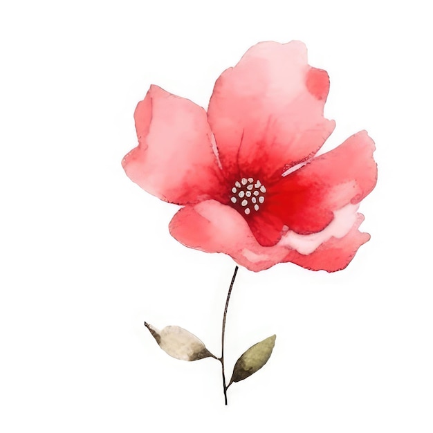 Картина красного цветка со словом «гибискус».