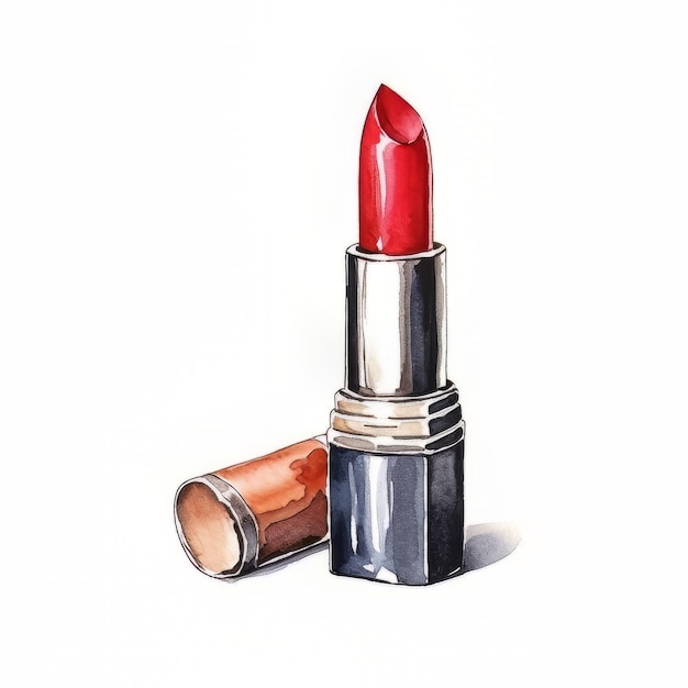 A painting of a red lipstick