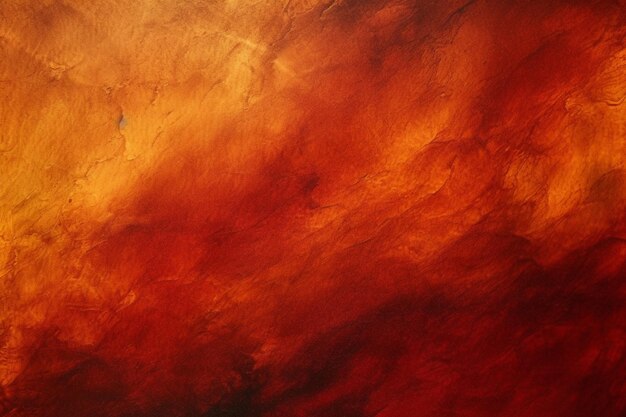 Painting of a red and orange background with a single plane generative ai