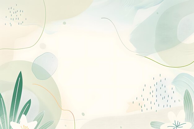 Photo a painting of a seaweed and bubbles