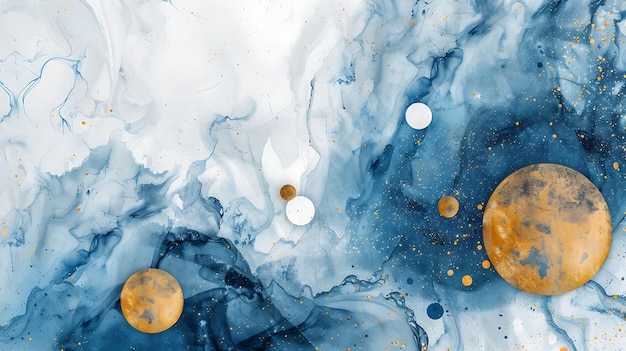 a painting of the universe by person