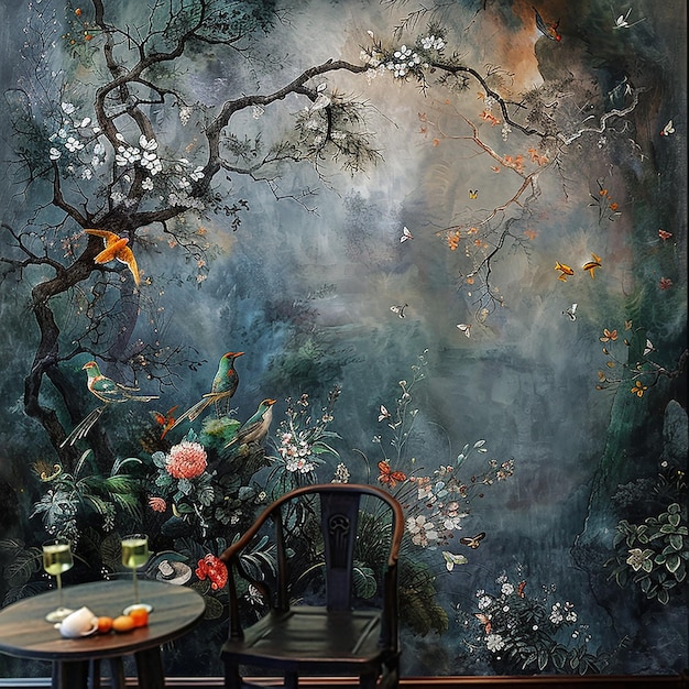 painting wallpaper