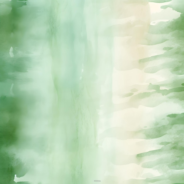 a painting of a water fall with a green background