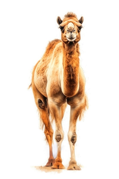 A Painting of a Watercolor Style Camel of Arabia Generative AI