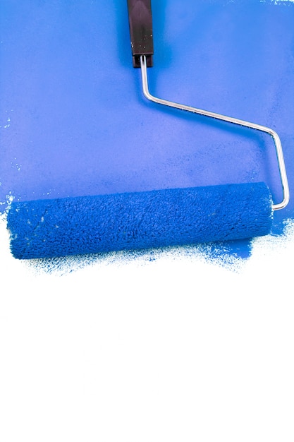 Painting with a blue color