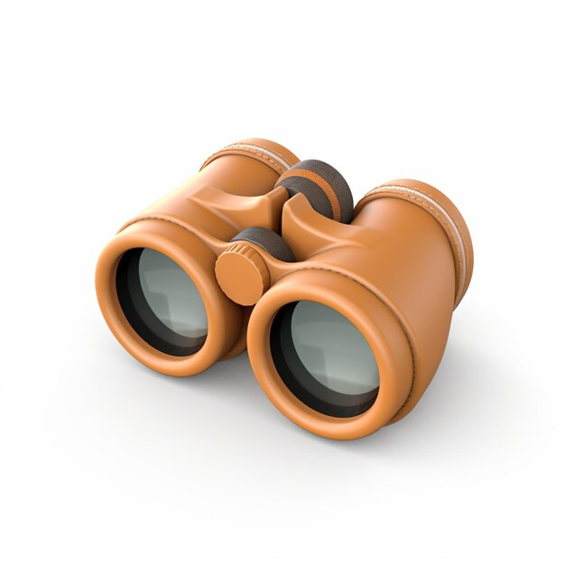 a pair of binoculars sitting on top of a white surface