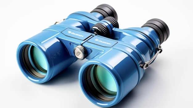 A pair of binoculars on a white background