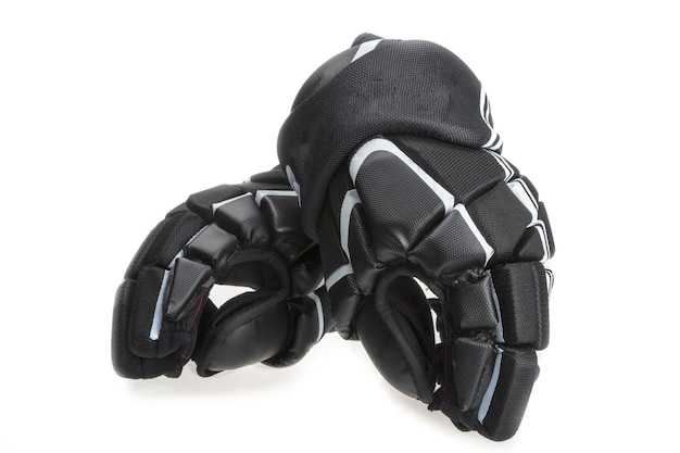 Pair of Black Ice Hockey Gloves,