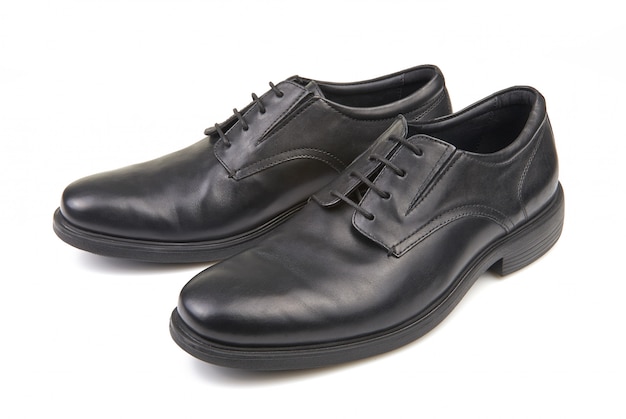 Photo pair of black male classic shoes
