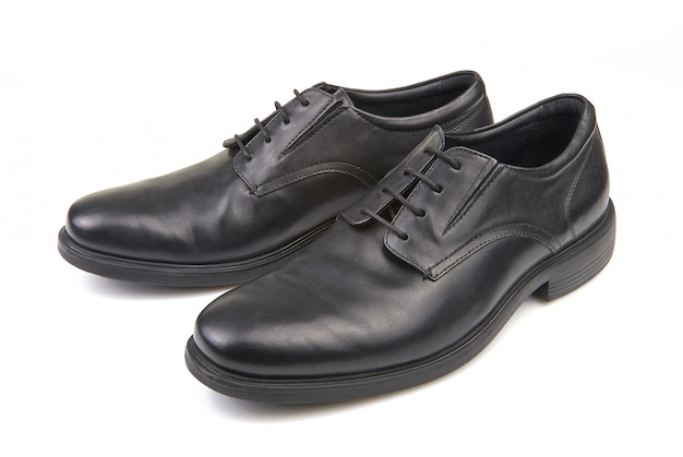 Pair of black male classic shoes 