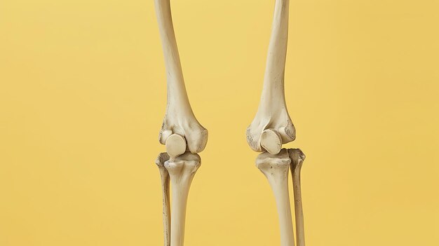 Photo a pair of bones and leg of a bird