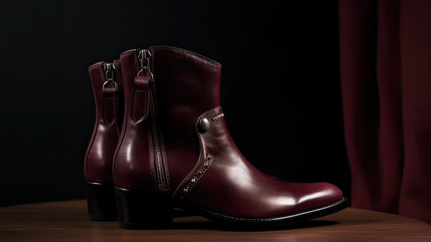 A pair of boots that are made by the company of the brand.