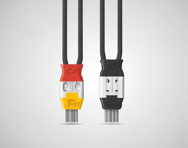 Photo a pair of cables