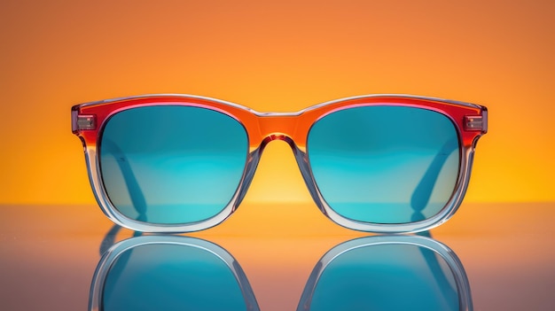 A pair of colorful sunglasses