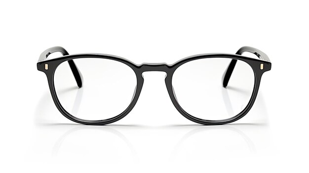 A pair of eyeglasses with a black band on them