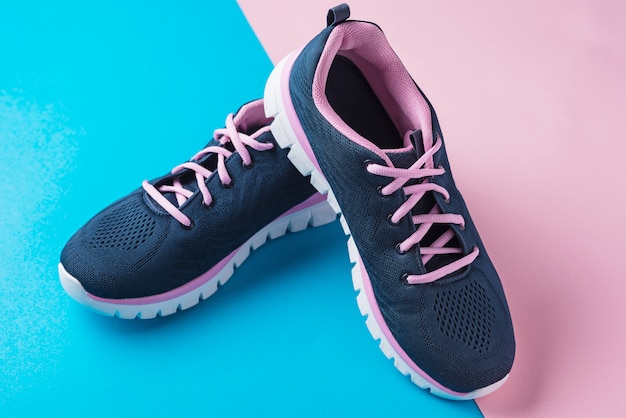 Pair of female sport shoes