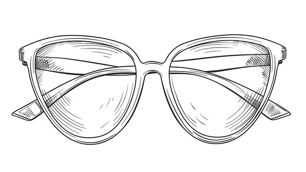 Photo a pair of glasses with a pair of glasses on the front