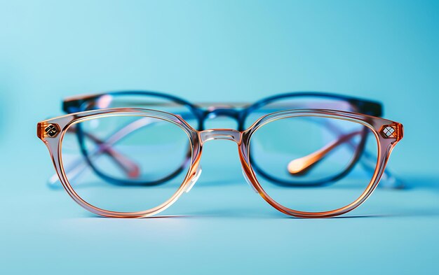 Photo a pair of glasses with the word glasses on them