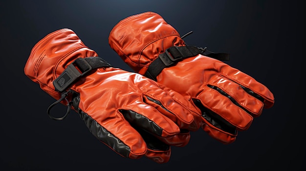 Photo a pair of gloves from the brand new collection