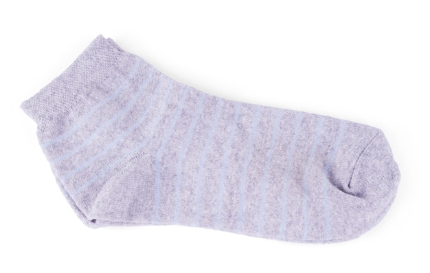 Pair of gray socks isolated on a white background