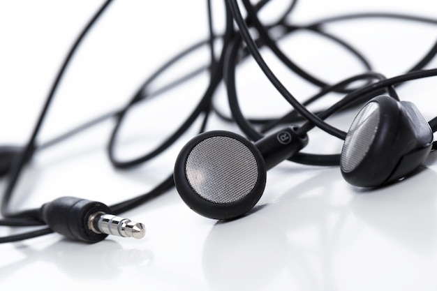 Pair of headphones isolated