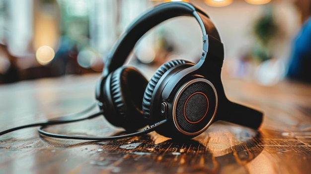 A Pair of Headphones on a Table