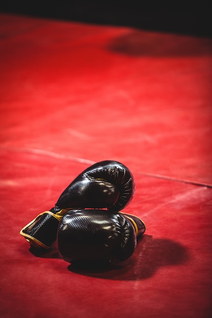 Фото Пара черных боксерских перчаток