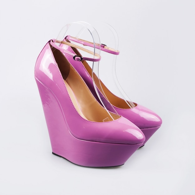 Pair of pink women's shoes