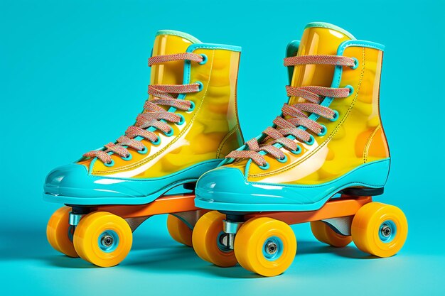 a pair of roller skates