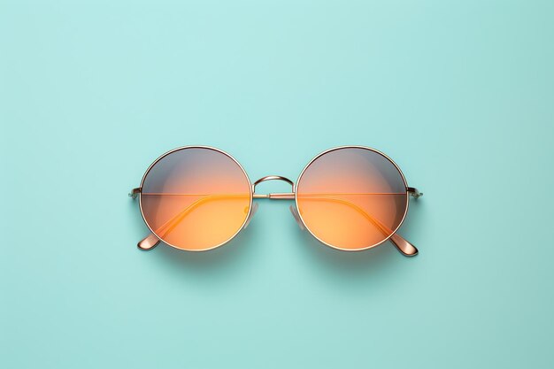 Photo a pair of round sunglasses