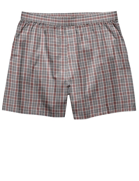 a pair of shorts with a plaid pattern