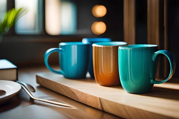 A pair of spoons on a table with a spoon and a pair of spoons.